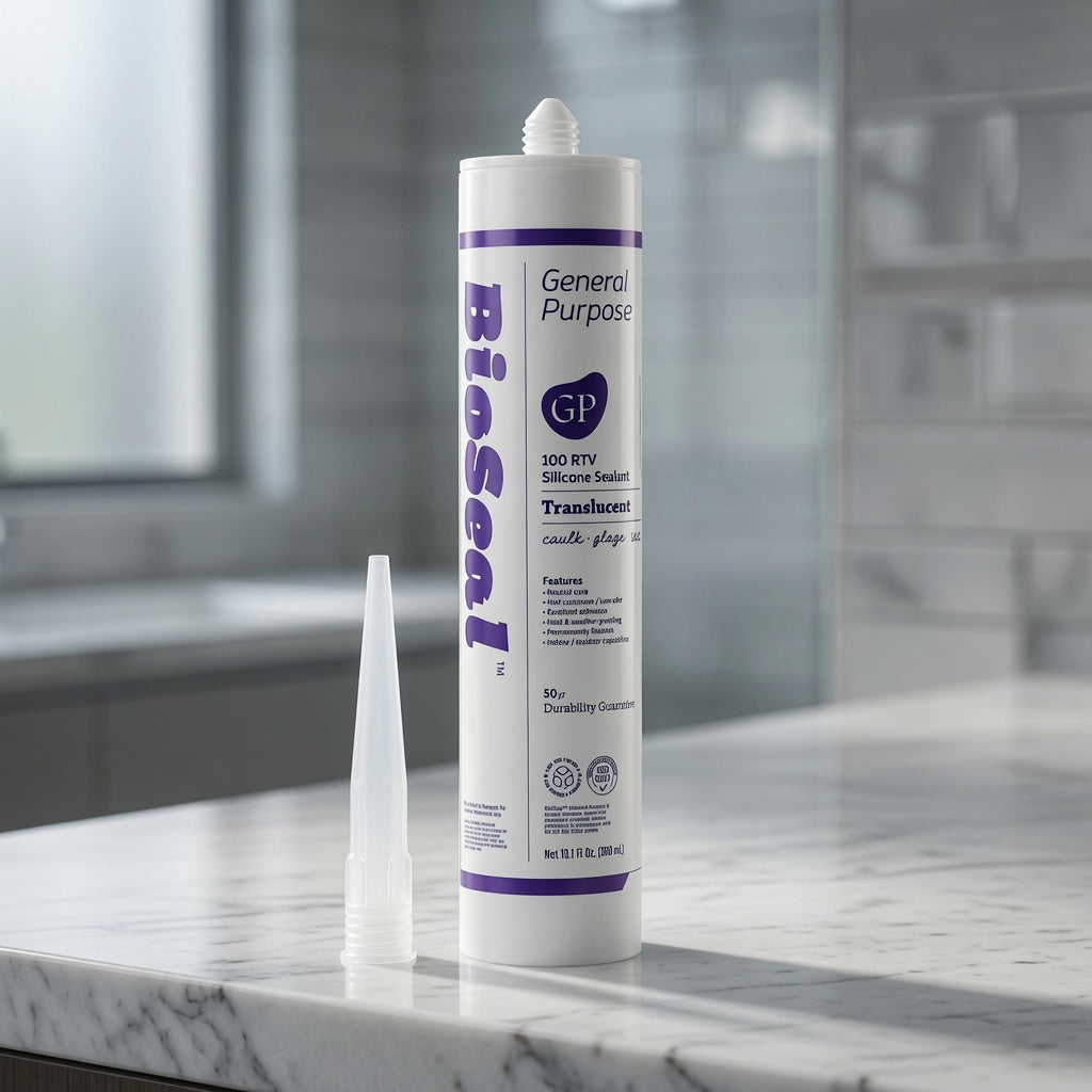 Translucent General Purpose BioSeal Silicone Caulk & Sealant 10.1oz