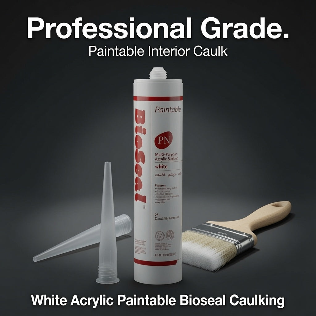White Acrylic Paintable Bioseal Caulking
