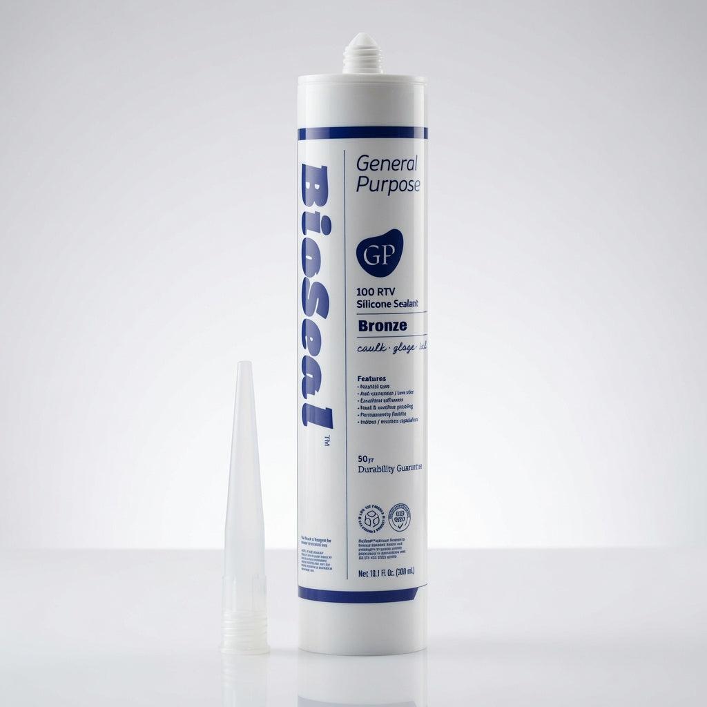 Bronze General Purpose BioSeal Silicone Caulk & Sealant 10.1oz