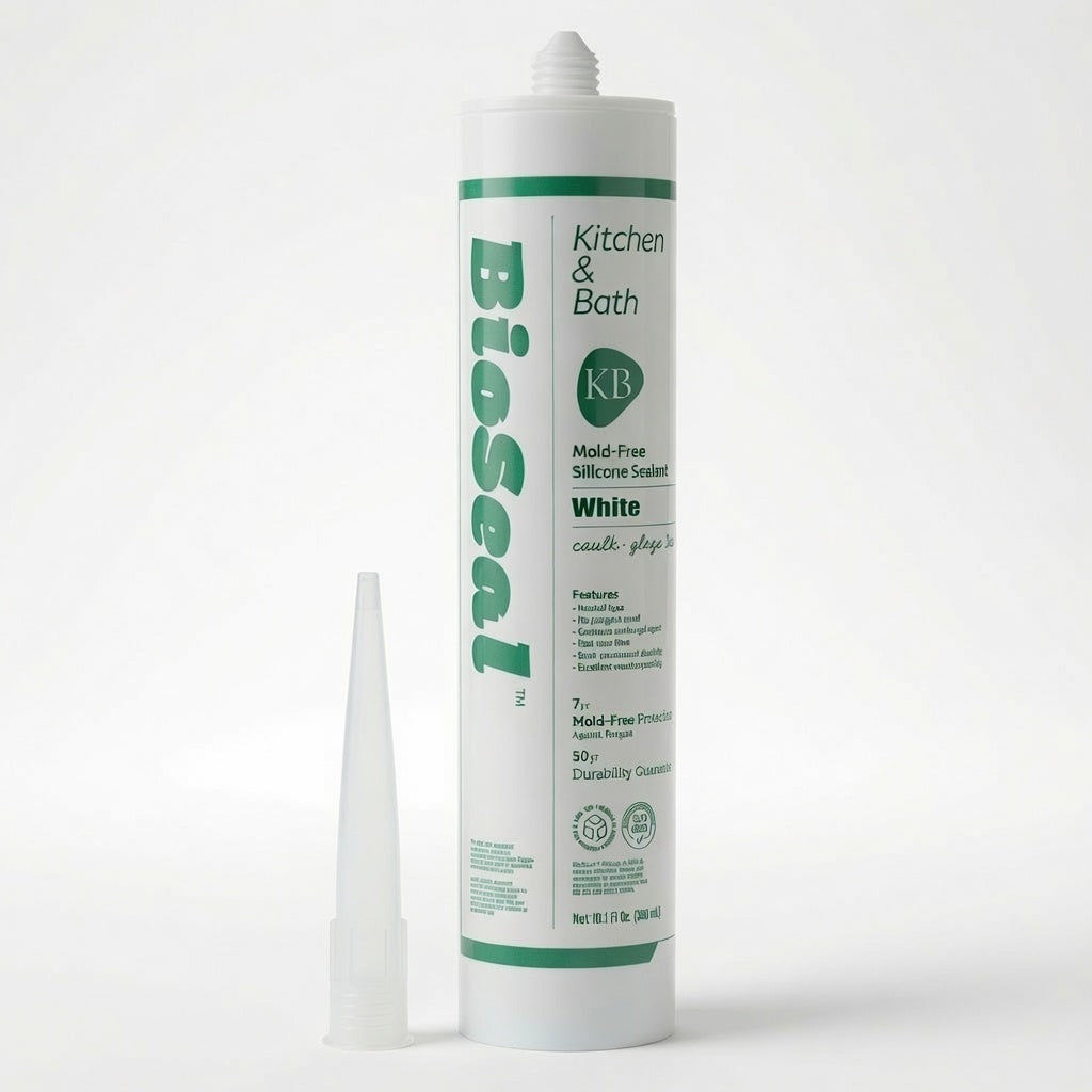 White Kitchen & Bath BioSeal Silicone Caulk & Sealant